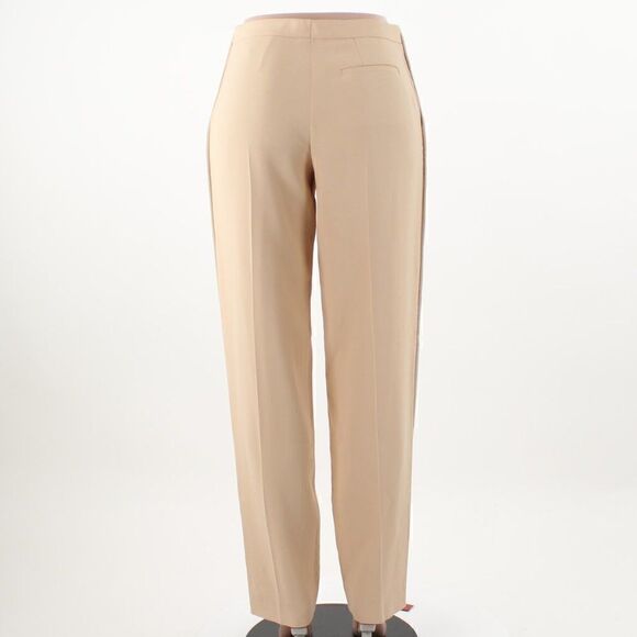 Chloe Front Pleaded High Waist Beige Trousers size 38 - Picture 3 of 5